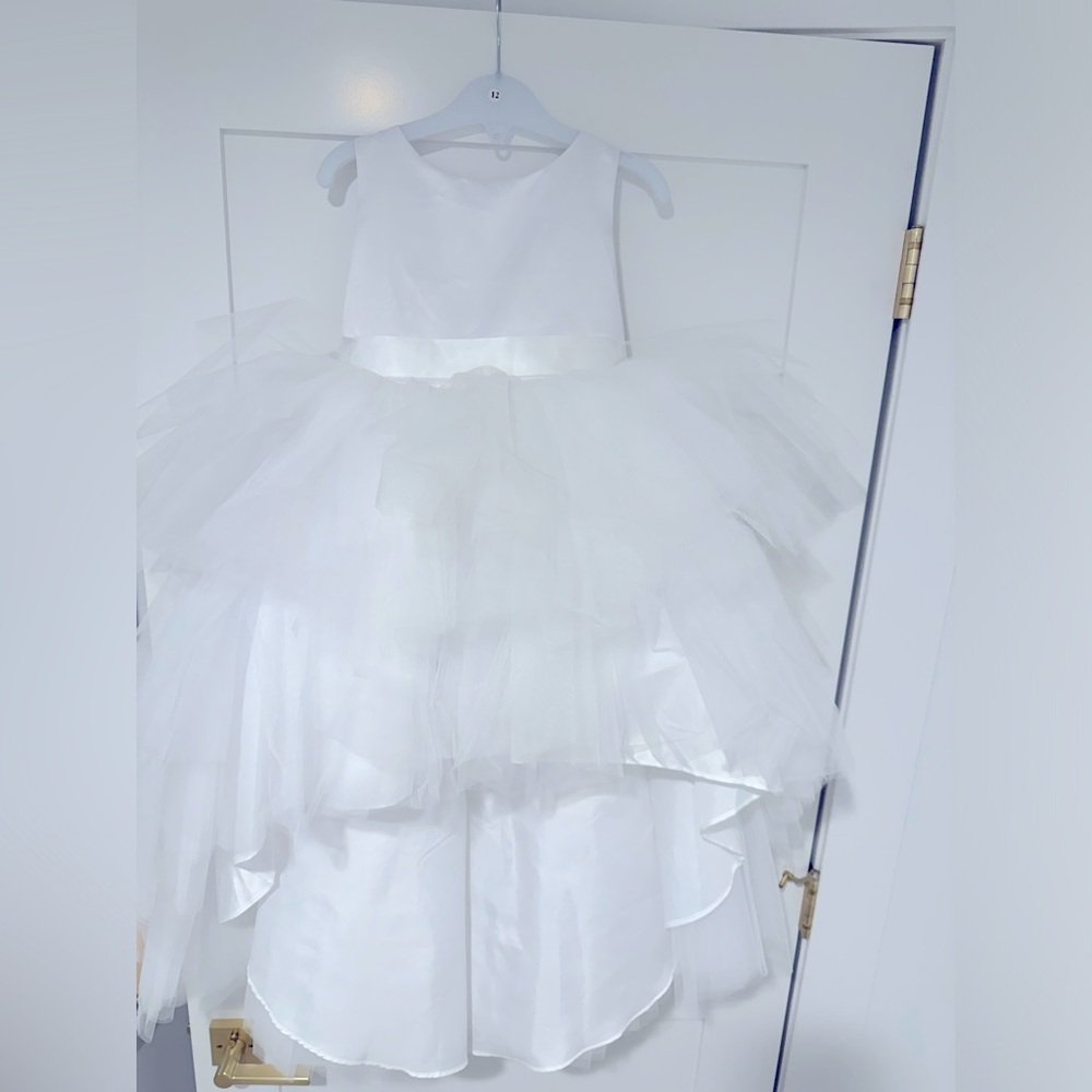 Ruffled Tulle High-low Dress